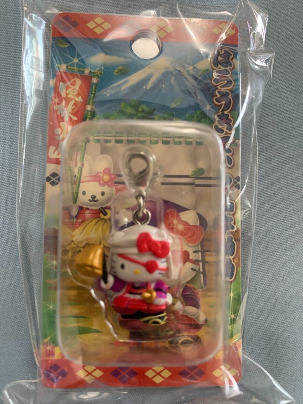 VINTAGE 2006 Sanrio Gotochi Hello Kitty Takeda Shingen Warlord Charm